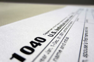 IRS 1040 tax return