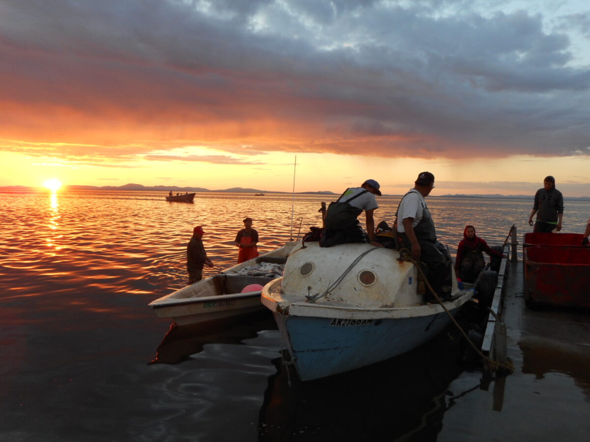 Fishermen in Kotzebue Sound