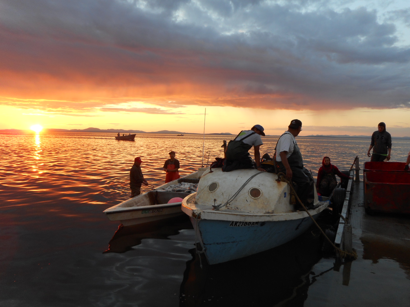 Fishermen in Kotzebue Sound