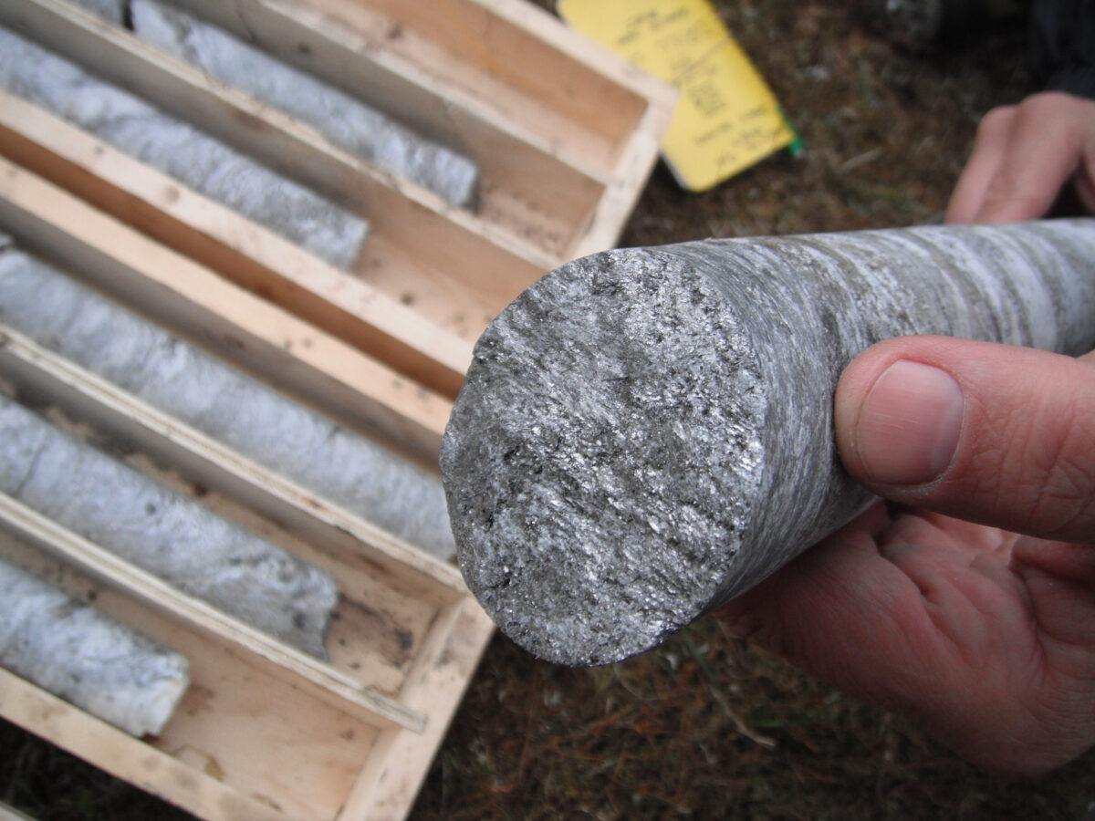 Core samples taken from Graphite One's summer 2012 exploration program. Photo: Graphite One Resources.