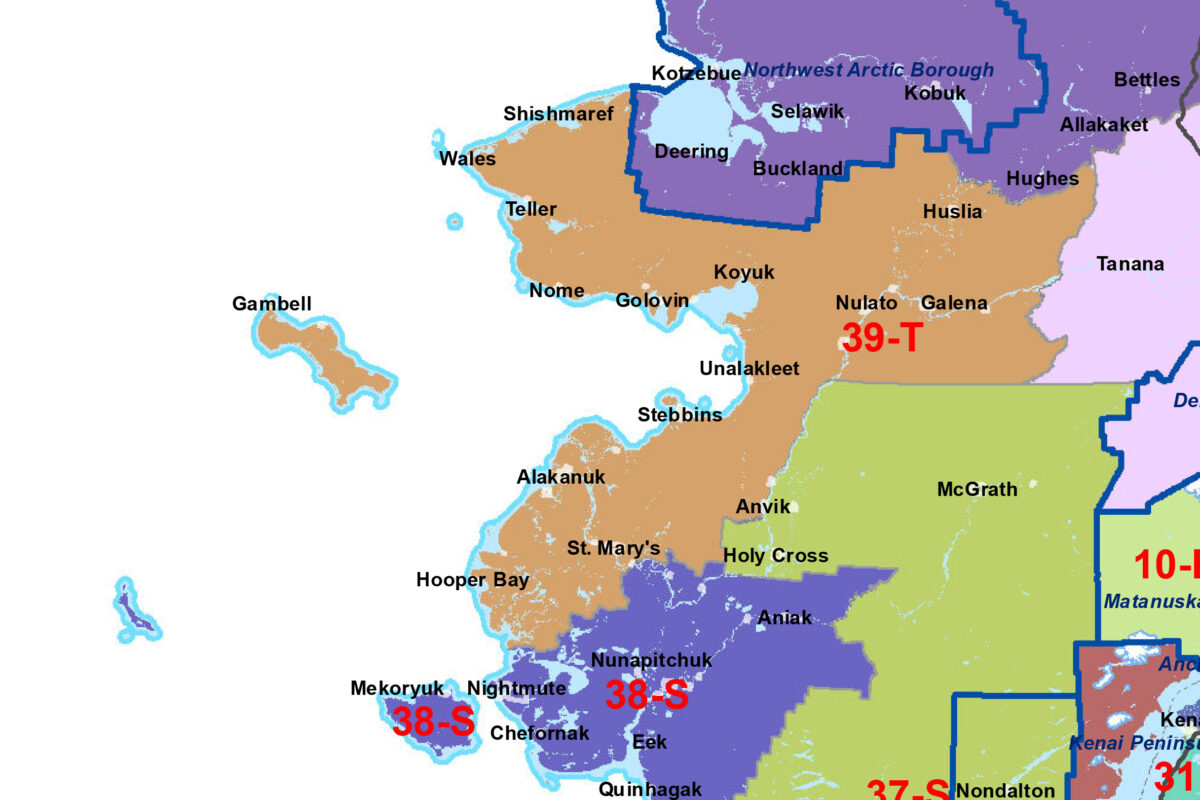 House District 39, covering the Bering Strait/Norton Sound. Image: Alaska Division of Elections.