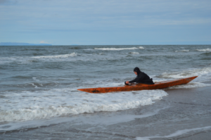 Our friend Maligiaq kayaks off the coast of Wales!