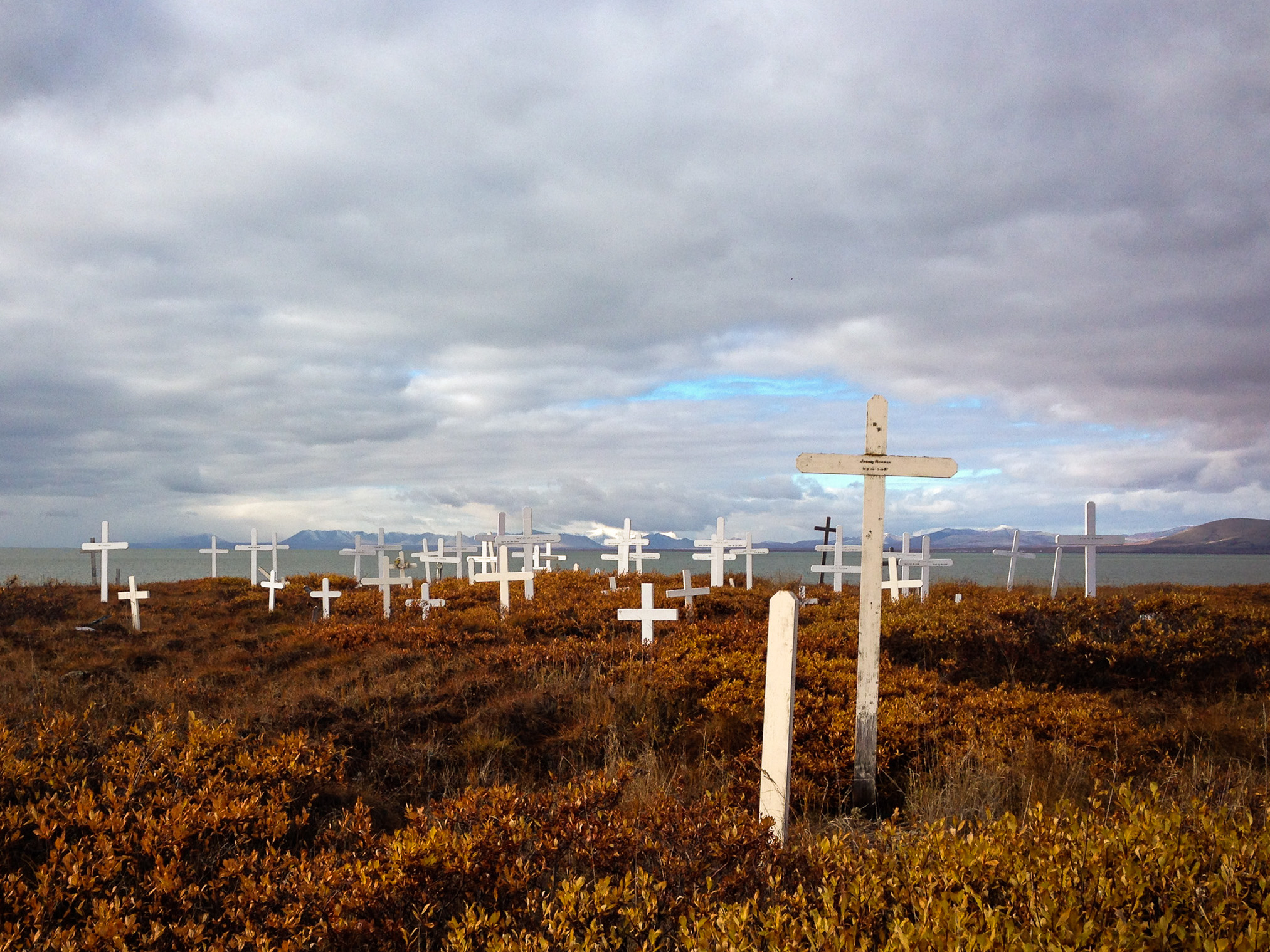 Cemetery in Teller, Alaska