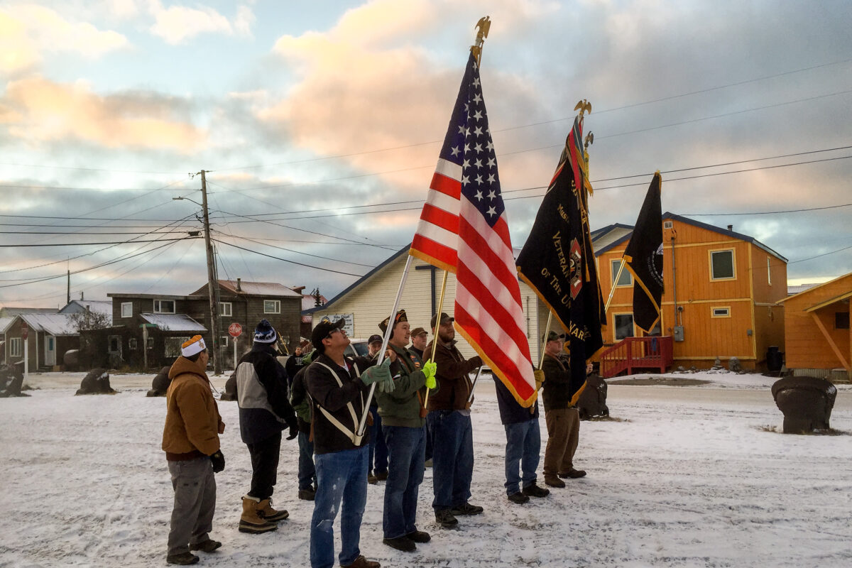 Nome residents prep for 2015 Veterans Day parade