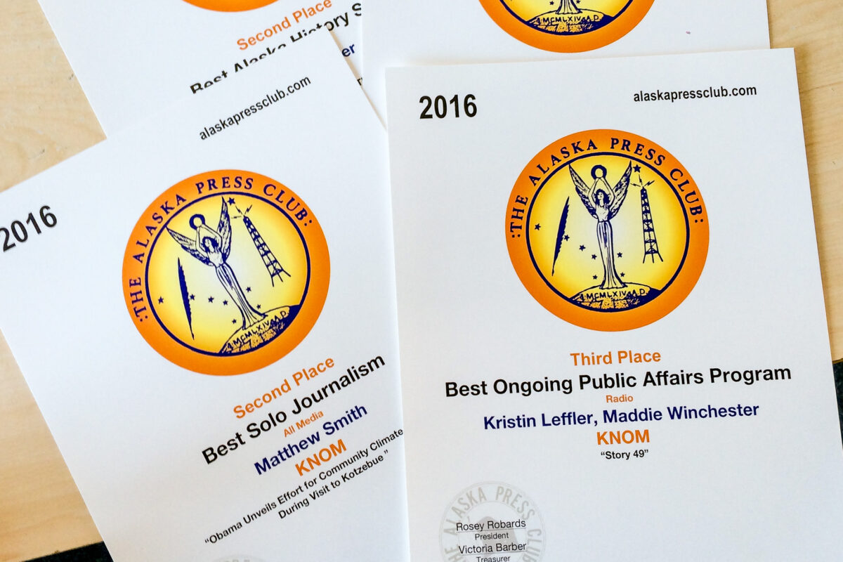 2016 Alaska Press Club Awards