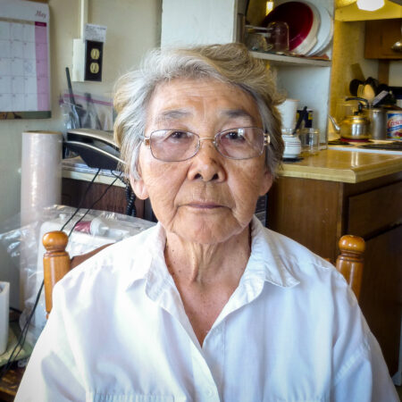 Community elder Betty Segock in her home in Elim, Alaska.
