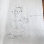 Don Henry's drawing of Donald Duck