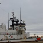 US Coast Guard Cutter Alex Haley stopped in Nome near the end of its seasonal operations in the Arctic.
