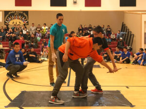 Competitors in the Indian Stick Pull during the 33rd Annual BSSD NYO.