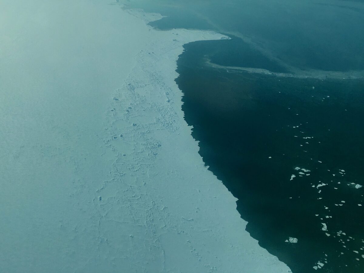 Sea ice on Kotzebue Sound, April 2018 (Photo: Gabe Colombo, KNOM)