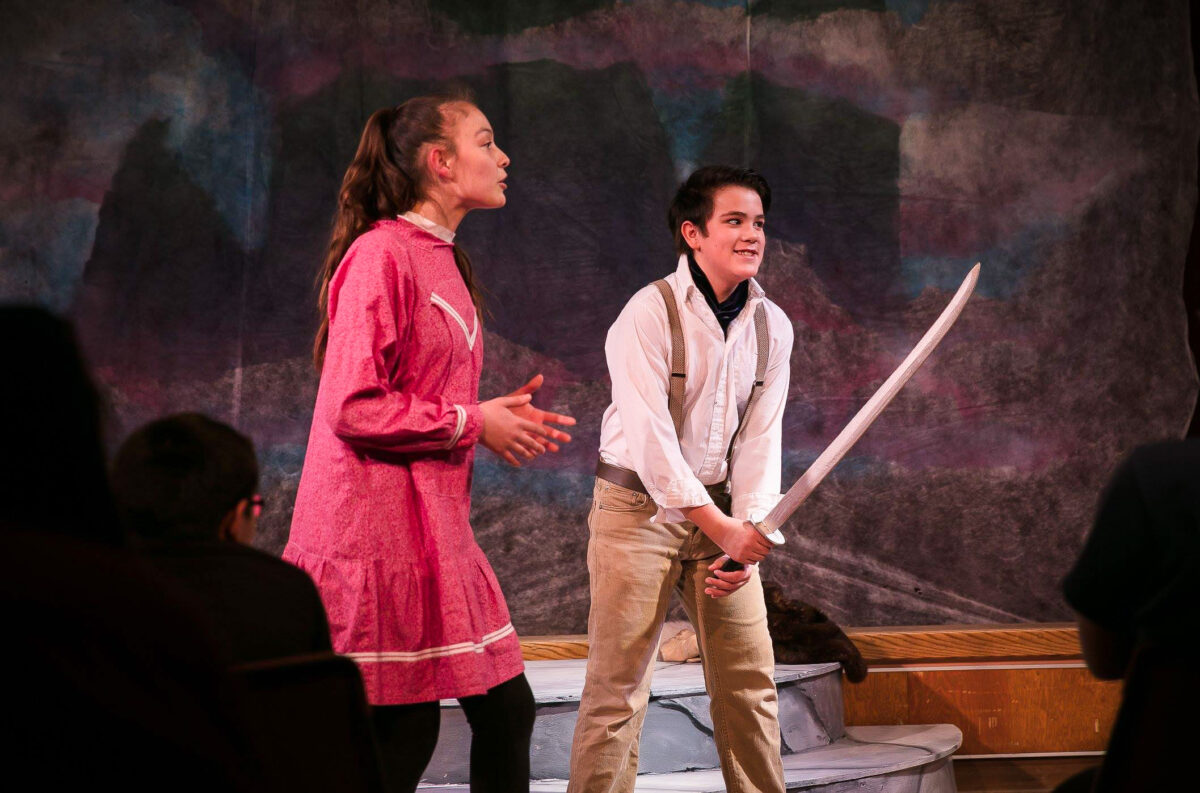 Nome youth Andrew Hafner during a local production of Shakespeare’s “The Tempest.”