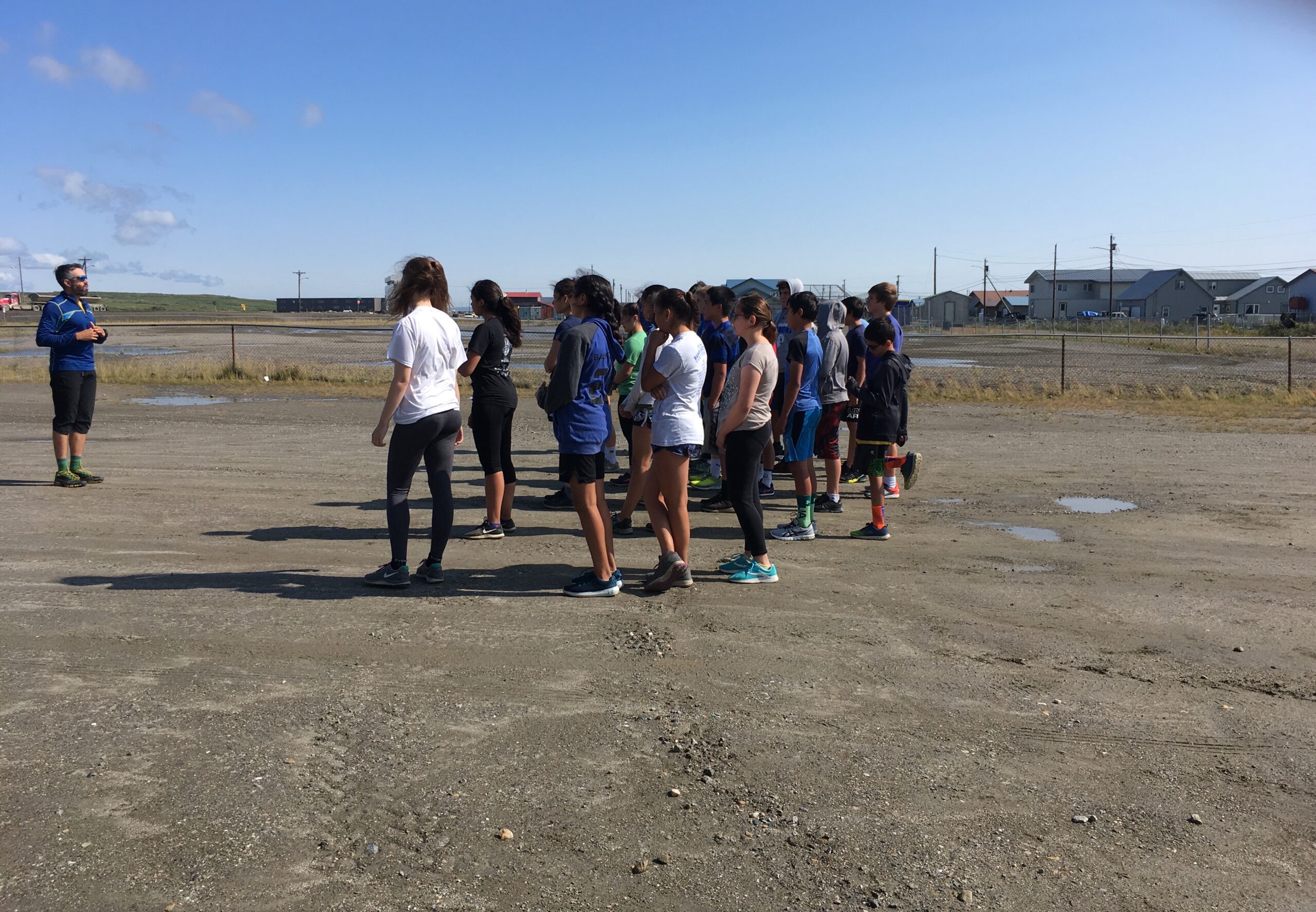 Nome Jr High Cross Country Team First Practice of 2019 Season