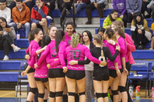 Nome's high school girls' volleyball team.