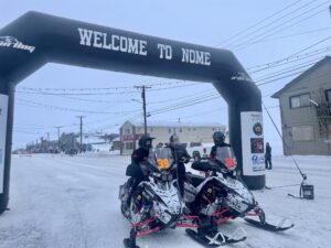 Snowmachiners reach the halfway checkpoint for 2024 Iron Dog.