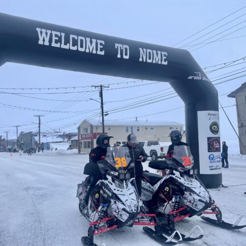 Snowmachiners reach the halfway checkpoint for 2024 Iron Dog.